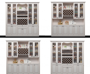 American Style Simple European Style Wine Cabinet-ID:132090345