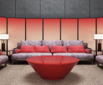 New Chinese Style Sofa Combination-ID:394605668