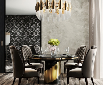Modern Dining Table And Chairs-ID:503317373
