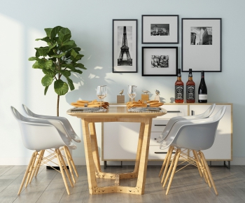 Nordic Style Dining Table And Chairs-ID:562368366