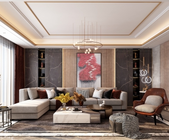 Post Modern Style A Living Room-ID:867242952