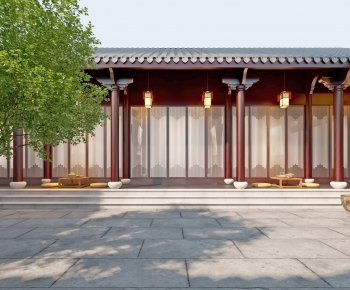 New Chinese Style Facade Element-ID:610045836