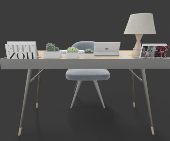 Modern Computer Desk And Chair-ID:989237233