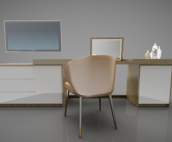 Modern Computer Desk And Chair-ID:628488737