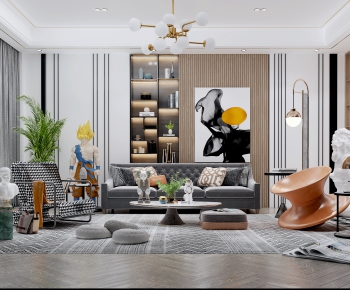 Modern A Living Room-ID:330107166