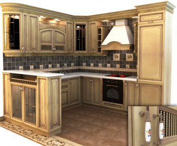 European Style Kitchen Cabinet-ID:537962181