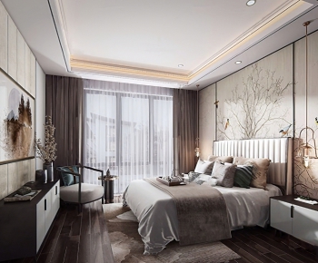 New Chinese Style Bedroom-ID:486257996