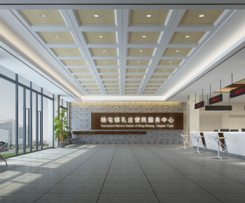 New Chinese Style Medical Space And Cultural Space-ID:555499469
