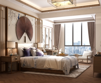 New Chinese Style Bedroom-ID:950242383