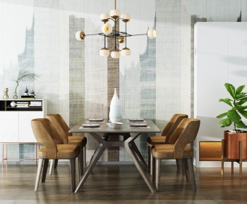 Modern Dining Table And Chairs-ID:527004141