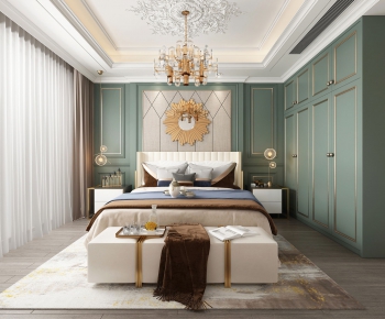 Simple European Style Bedroom-ID:714462523