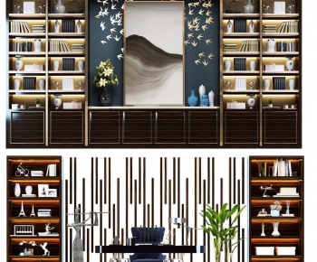 New Chinese Style Bookcase-ID:255082251