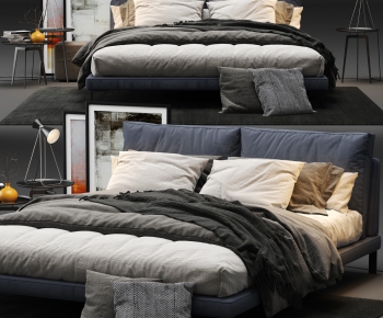 Modern Double Bed-ID:764166661