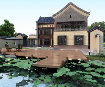 Chinese Style Villa Appearance-ID:930629738