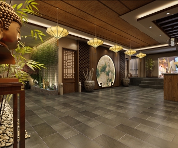 New Chinese Style Lobby Hall-ID:251952945