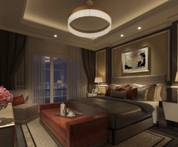 New Chinese Style Bedroom-ID:805636934