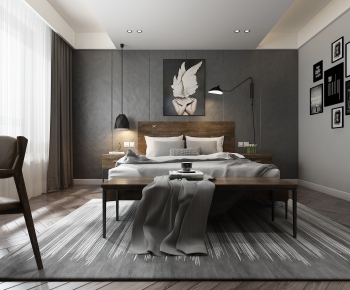 Industrial Style Bedroom-ID:257323662