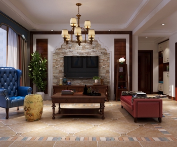 American Style A Living Room-ID:563184691