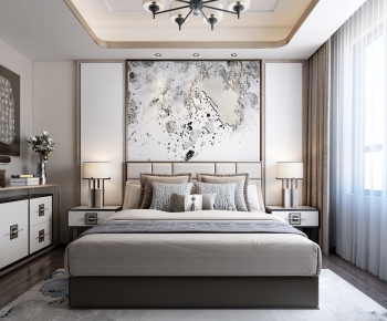New Chinese Style Bedroom-ID:155021538