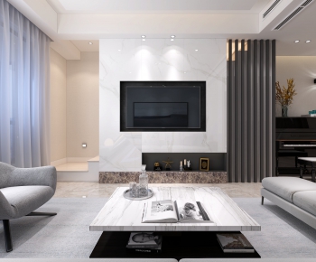 Modern A Living Room-ID:393343651