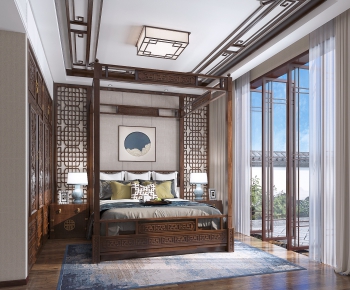 New Chinese Style Bedroom-ID:782308715
