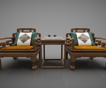 New Chinese Style Single Chair-ID:742063324