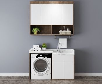 Modern Laundry Cabinet-ID:352691518