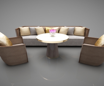 New Chinese Style Sofa Combination-ID:269518649