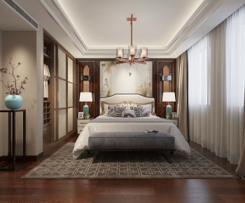 New Chinese Style Bedroom-ID:238188112