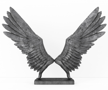 现代翅膀雕塑摆件-ID:660513743