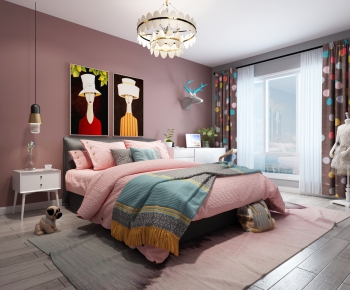 Nordic Style Girl's Room Daughter's Room-ID:396414966