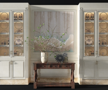 Simple European Style Decorative Cabinet-ID:571157843