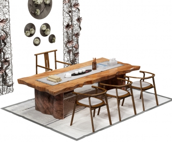 New Chinese Style Dining Table And Chairs-ID:173636424