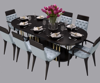 Post Modern Style Dining Table And Chairs-ID:522845296