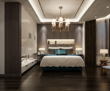 New Chinese Style Bedroom-ID:154131349