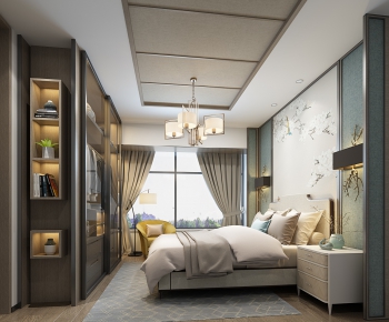New Chinese Style Bedroom-ID:472767485