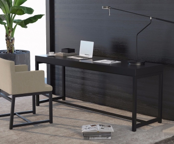 Modern Computer Desk And Chair-ID:428367315