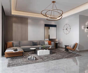 Modern A Living Room-ID:785967482