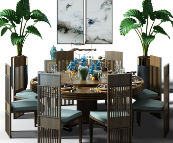 Chinese Style Dining Table And Chairs-ID:747086143