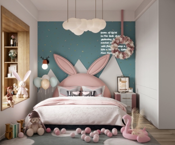 Nordic Style Girl's Room Daughter's Room-ID:784125876