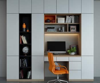 Modern Computer Desk And Chair-ID:111354578