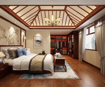 New Chinese Style Bedroom-ID:311069578