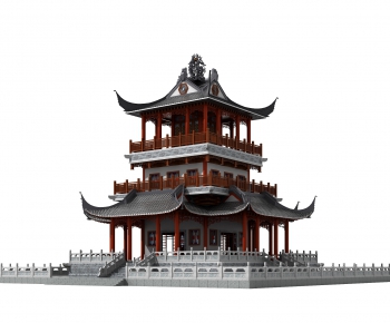 Chinese Style Ancient Architectural Buildings-ID:919439539