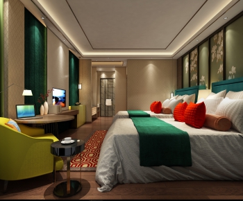 New Chinese Style Bedroom-ID:746297247