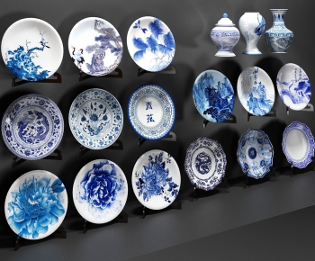 中式瓷器装饰品-ID:812736255