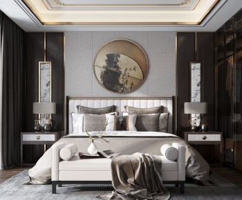 New Chinese Style Bedroom-ID:124929821