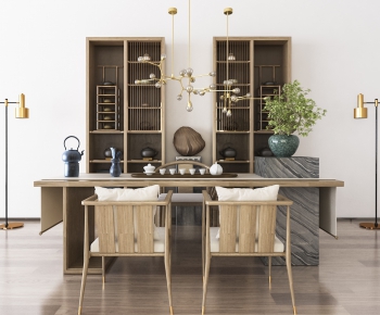 Japanese Style Dining Table And Chairs-ID:828176828