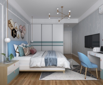 Nordic Style Bedroom-ID:132823911