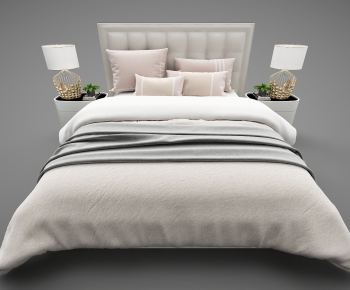 Modern Double Bed-ID:700270547