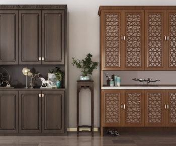 New Chinese Style Shoe Cabinet-ID:498770779